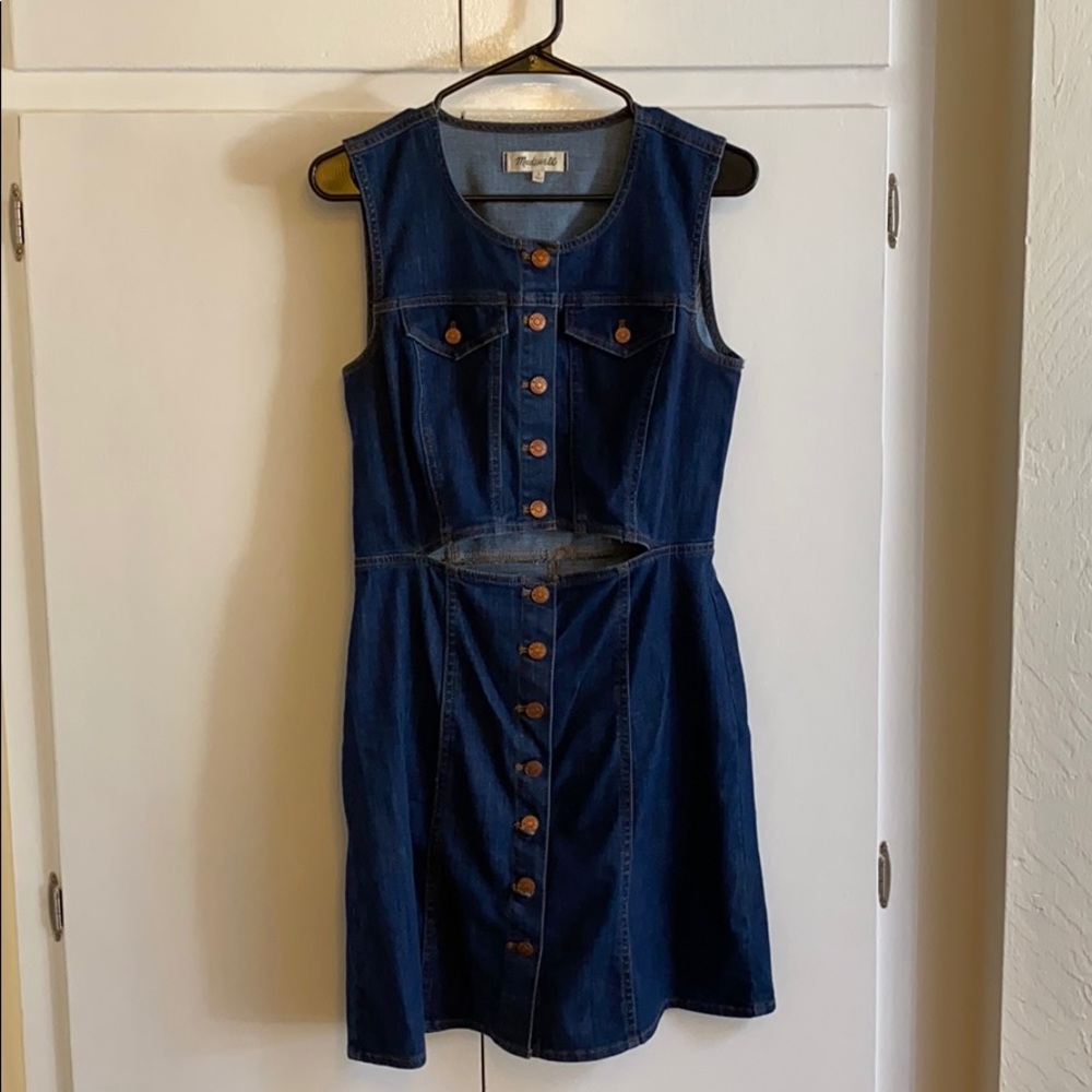 Madewell Denim Cut Out Dress